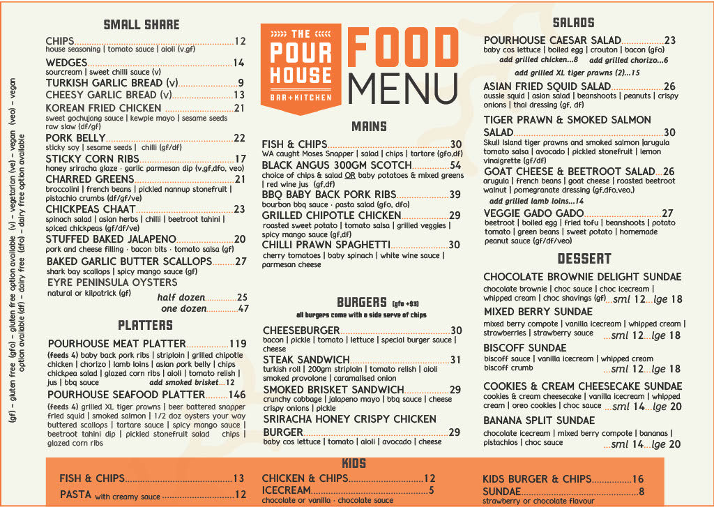 Eat – The Pour House